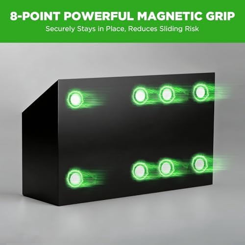 Magnetic Dry Erase Marker Holder for Whiteboard, Acrylic Magnet Pen Holder for Refrigerator Fridge, Marker Holder for Classroom Teacher, Pencil Cup,Office Accessories, Locker Organizer(Black)