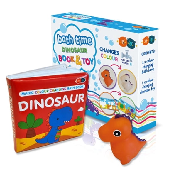 Magic Colour Changing Bath Book & Toy - Dinosaur