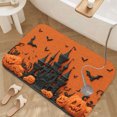 thumbnail image 3 of 1pc Halloween Scene Absorbent Non-Slip Bathroom Thickened Flannel Rug Decor,Soft,Quick Drying,Suitable For Indoor/outdoor Use,Bathrooms,Bedrooms,Kitchens,Terrace,Laundry Rooms,16"x24", 3 of 9