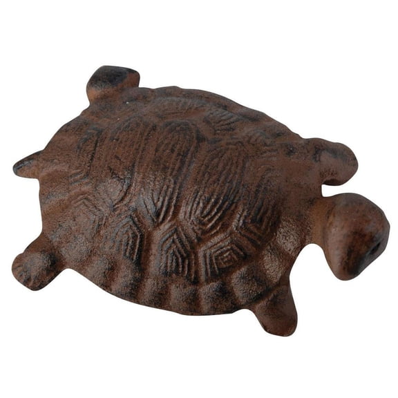 Esschert Design Cast Iron Decorative Turtle Lawn Ornament Small Antique Brown