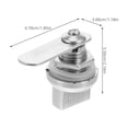 thumbnail image 2 of Shisuyan Cabinet Cam Locks Cylinder Cam Locks RV Cabinets Lock Mailbox Cam Locks Drawer Cam Locks for RV Cylinder Replacement Lock Hardware Accessories, 2 of 9