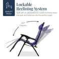 thumbnail image 7 of Best Choice Products Oversized Padded Zero Gravity Chair, Folding Outdoor Patio Recliner w/ Side Tray - Purple/Violet, 7 of 7