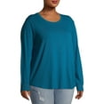 thumbnail image 4 of Terra & Sky Long Sleeve Pullover Relaxed Fit T-Shirt (Women's Plus) 1 Pack, 4 of 7
