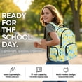 thumbnail image 2 of Kuiaobaty Lemon Print 3 Pcs Backpack and Lunch Box Set for Girls Boys Multi Pockets Lunch Bag and Bookbag with Bottle Holder Lightweight Backpack and Pencil Bags Set for School Picnic, 2 of 7