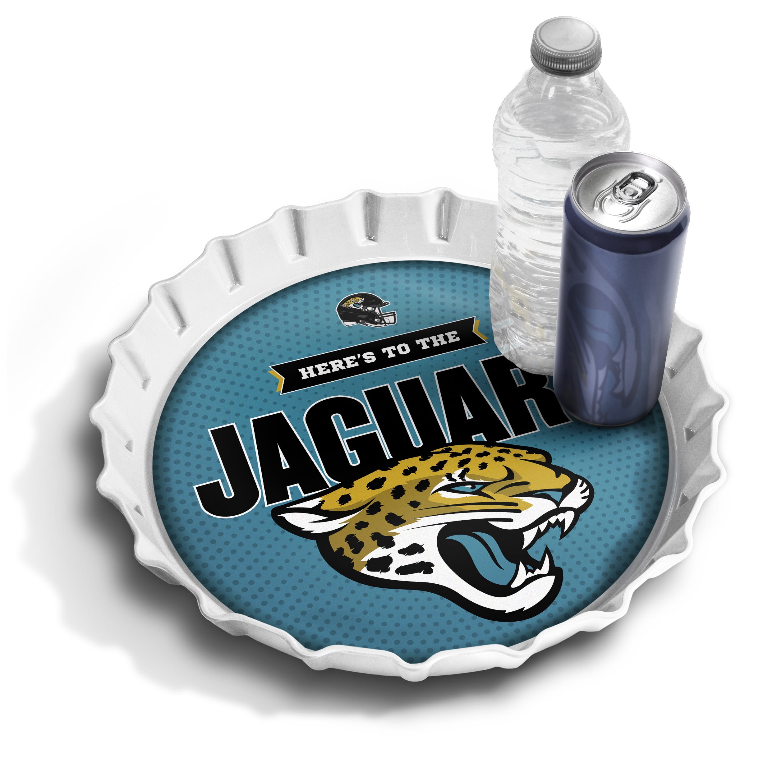 YouTheFan NFL Jacksonville Jaguars Bottle Cap Serving Tray