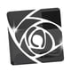 thumbnail image 2 of Pegatina de pared de espejo acrílico con patrón de rosa, decoración de pared, calcomanía de arte floral para ventana. Negro 30x30cm, 2 of 9