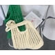 thumbnail image 3 of Xiao Hua Bolso de hombro tejido para mujer, bolso de mano y neceser, elegante bolso de playa de verano, 38 x 2 x 30 cm (verde)., 3 of 4