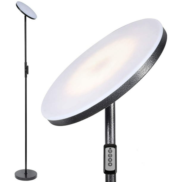 Floor Lamp 30w 2400lume Sky Led Modern Torchiere 3 Color Temperatures Super Bright Lamps Tall Standing Pole Light With Remote Touch Control For Living Room Bed Office Pearl White Com Floor Lamp 30w 2400lume Sky Led Modern, Are Torchiere Lamps Safe