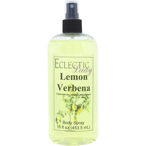 Lemon Verbena Body Spray, Eclectic Lady, Hydrating Mist, Unisex, 16 oz