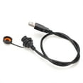 thumbnail image 4 of Conector USB a prueba de agua con toma de cable, conector USB a prueba de agua IP68 Conector USB a prueba de agua Materiales auxiliares eléctricos Máxima confiabilidad, 4 of 12