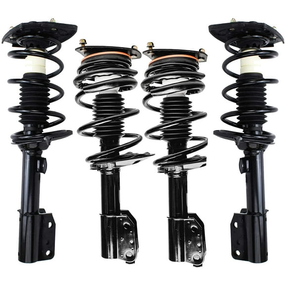Detroit Axle - Front Rear Struts for 2000-2007 Chevy Monte Carlo [with 16" Wheels] Complete 4 Struts w/Coil Spring 2001 2002 2003 2004 2005 2006 Replacement Ready Struts Assembly