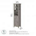 thumbnail image 5 of Bush Furniture Key West Tall Bathroom Storage Cabinet in Driftwood Gray, 5 of 8