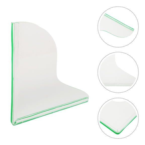 GOOHOCHY Kitchen Use 2Pcs Clear Acrylic Corner Guards for Bathtub and Sinks Prevent Water Splashing