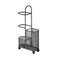thumbnail image 3 of Almencla Garage Ball Storage Cart Corner Shelf Fitness Yoga Mat Storage Rack for Club Black, 3 of 7