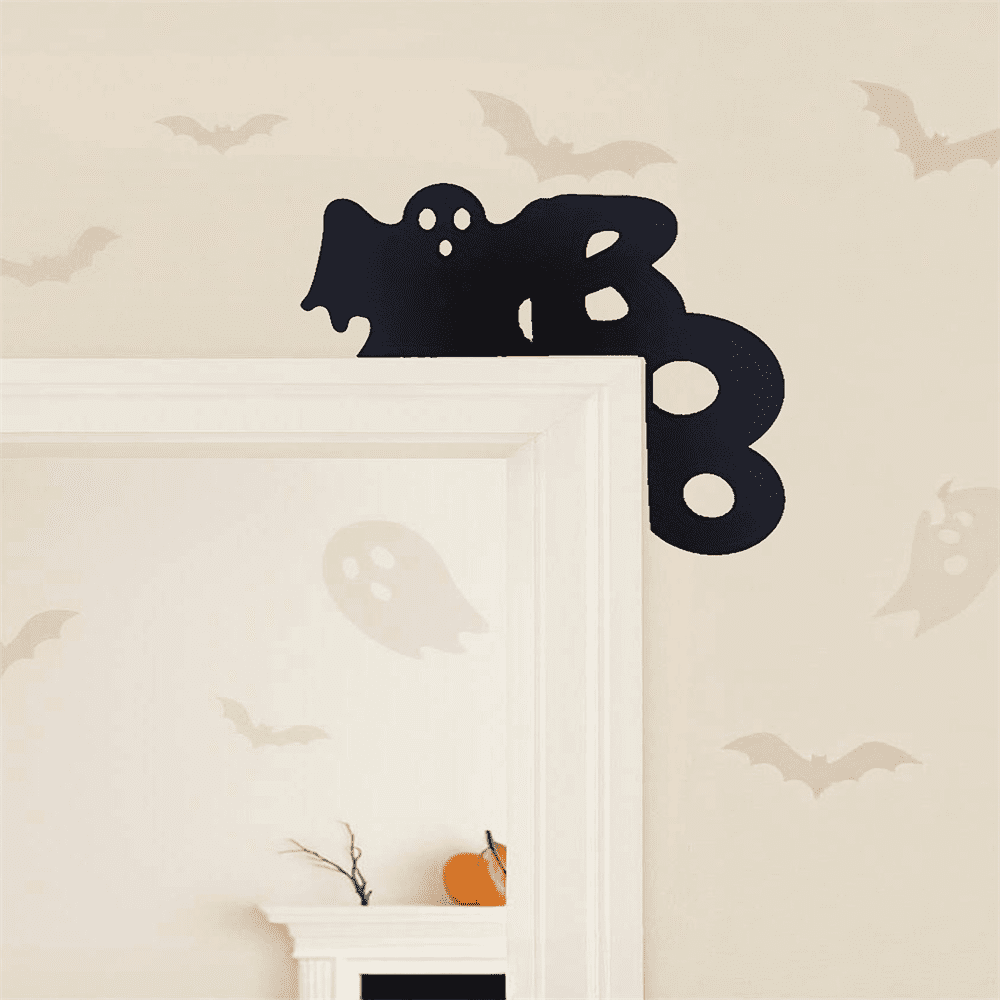 Adorable Spooky Ghost Door Hanger Iron Decor for Halloween and Beyond