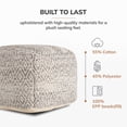 thumbnail image 6 of Anji Mountain Cube Geometric Woven Pouf, 6 of 6