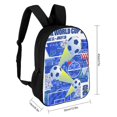 thumbnail image 2 of FIFA-theme Backpack, Campus style schoolbag Bookbag with Adjustable Shoulder Straps And Large Zip Compartment, Unisex Travel Bags.43cm, 2 of 6