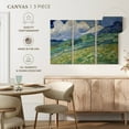 thumbnail image 4 of Elephant Stock Wheatfield And Mountains 1889 Wall Art - Horizontal Multi Panel Canvas - Living Room Wall Decor - Nature Multi Panel - Green And Yellow Decor By Vincent Van Gogh - 38" x 24", 4 of 4