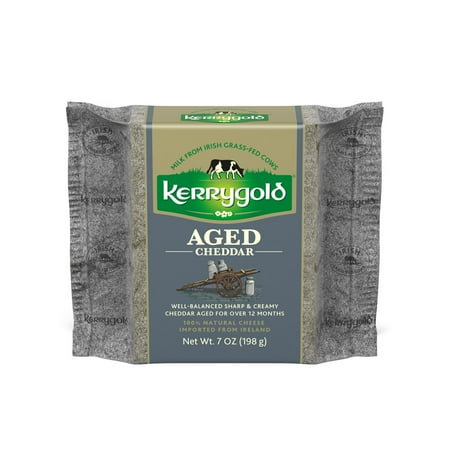 Kerrygold Irish Grass-fed Aged Cheddar Cheese, 7oz