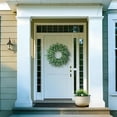 thumbnail image 5 of YTTAL 24'' Large Boxwood Wreath for Front Door Porch Window - Artificial Boxwood Leaves Greenery Outdoor Wreath for Home Farmhouse Wall Holiday Decor - All Seasons Indoor Outdoor Use, 5 of 9