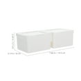 thumbnail image 2 of FUTUREORYY 1Pack Simple Aesthetic White Laundry Holder for Laundry Room Organizers and Item Storage 11.8x3.1x2.2in, 2 of 8