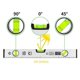 thumbnail image 2 of 40cm Spirit Level, Magnetic Spirit Level with 3 High Visibility Vials Aluminum Body, Robust Tips for Horizontal Vertical and 45, Accuracy +/- 0.5mm -, 2 of 2