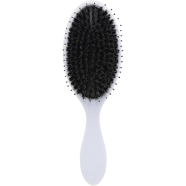 wonima11 Boar Bristle Detangling Paddle Hair Brush for Curly Fine Straight Natural Tangled Hair, Anti-frizz Styling Smoothing Hairbrush for Women Men