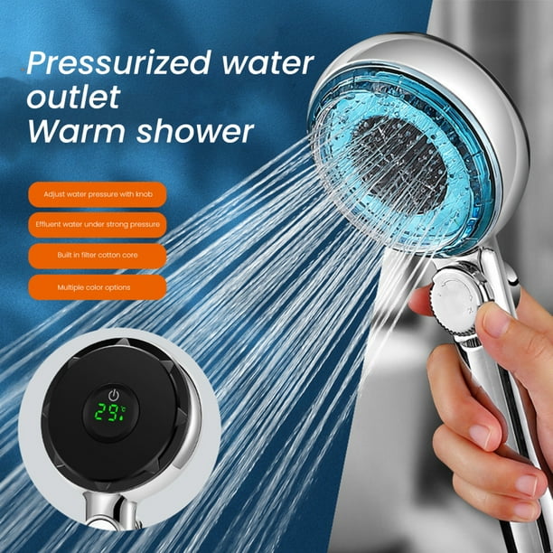 HXAZGSJA Shower Head with Temperature Display Lightweight and Easy to