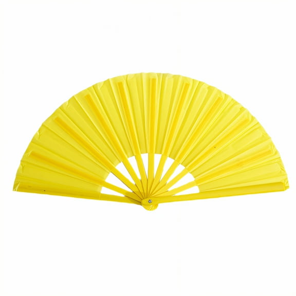 CCOCC Fans for Line Dancing,Vibrant Sound Line Dance Fans That Make Sounds,Premium Plastic Boots on the Ground Fan,Yellow