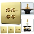 thumbnail image 4 of Exceptional Durability Retro Brass Toggle Light Rocker Switch With Lever Action 1 Gang, 4 of 4