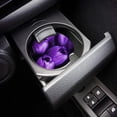 thumbnail image 3 of FMSHPON Purple Tulip Black Set of 6 Car Coaster for Drinks, Absorbent Ceramic Stone Coasters Cup Mat with Cork Base for Home Kitchen Room Coffee Table Bar Decor, 3 of 5