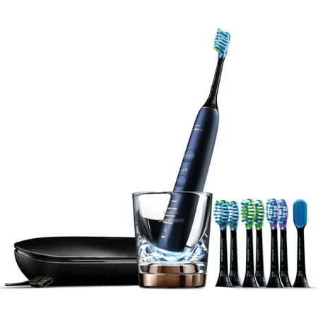 Philips Sonicare ($20 Rebate Available) DiamondClean Smart 9700 Electric, Rechargeable toothbrush for Complete Oral Care, with Charging Travel Case – 9700 Series, Lunar Blue,