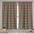 thumbnail image 2 of Ambesonne African Valance & Curtain, Rhombus Tribal, 55"x30", Multicolor, 2 of 6