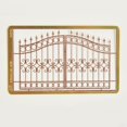 thumbnail image 3 of HILABEE Crafts DIY Building 3D Puzzle Brass European Door 1:35 Scale Miniature Sand Style2, 3 of 6