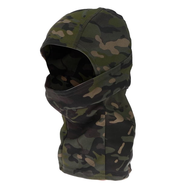 Máscara Cara Completa para Motocicleta Ciclismo Pasamontañas Secado Rápido (Jungle Camo)