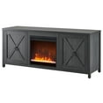 thumbnail image 5 of Evelyn&Zoe Granger Rectangular TV Stand with Crystal Fireplace for TV's up to 65", Charcoal Gray, 5 of 11