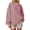 Purple, variant on Long Sleeve Tops for Women Plus Size Tshirts Fashion Ruched Round Neck Blouse Tees For Women Solid Color Loose Short Sleeve Tops Summer Classic T-Shirt Holiday Gift Finder