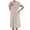 Beige, variant on Nursing Dress Maternity Button Front Nightgown Sleepwear for Breastfeeding Bulit-in-Bra Comfy Loungewear for Pregnancy