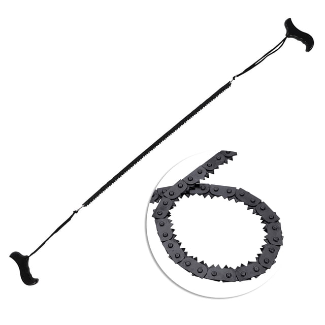 Sierra de Cuerda, Motosierra de Bolsillo Portátil de 39.37 Pulgadas, Hueso de Plástico para Usar en el Hogar para Acampar al Aire Libre.