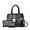 032 Croc Black, variant on ZUTOYBO Ladies Satchel Purse Wallet Top Handle Tote Handbags Hobo Shoulder Bags Set 3pcs for Women,Black