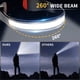 thumbnail image 4 of Linterna frontal LED recargable, luz de lectura para el cuello, lámpara COB superbrillante, linterna impermeable para correr, acampar, senderismo, pescar, 4 of 5