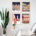 thumbnail image 3 of Arte de pared de viaje de Navidad, pintura en lienzo, carteles e impresiones de cabaña de vacaciones para sala de estar, decoración del hogar, 3 of 4