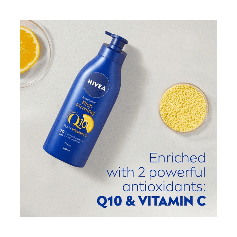 Nivea Q10 + Vitamin C Firming Body Lotion for Dry Skin 400ml