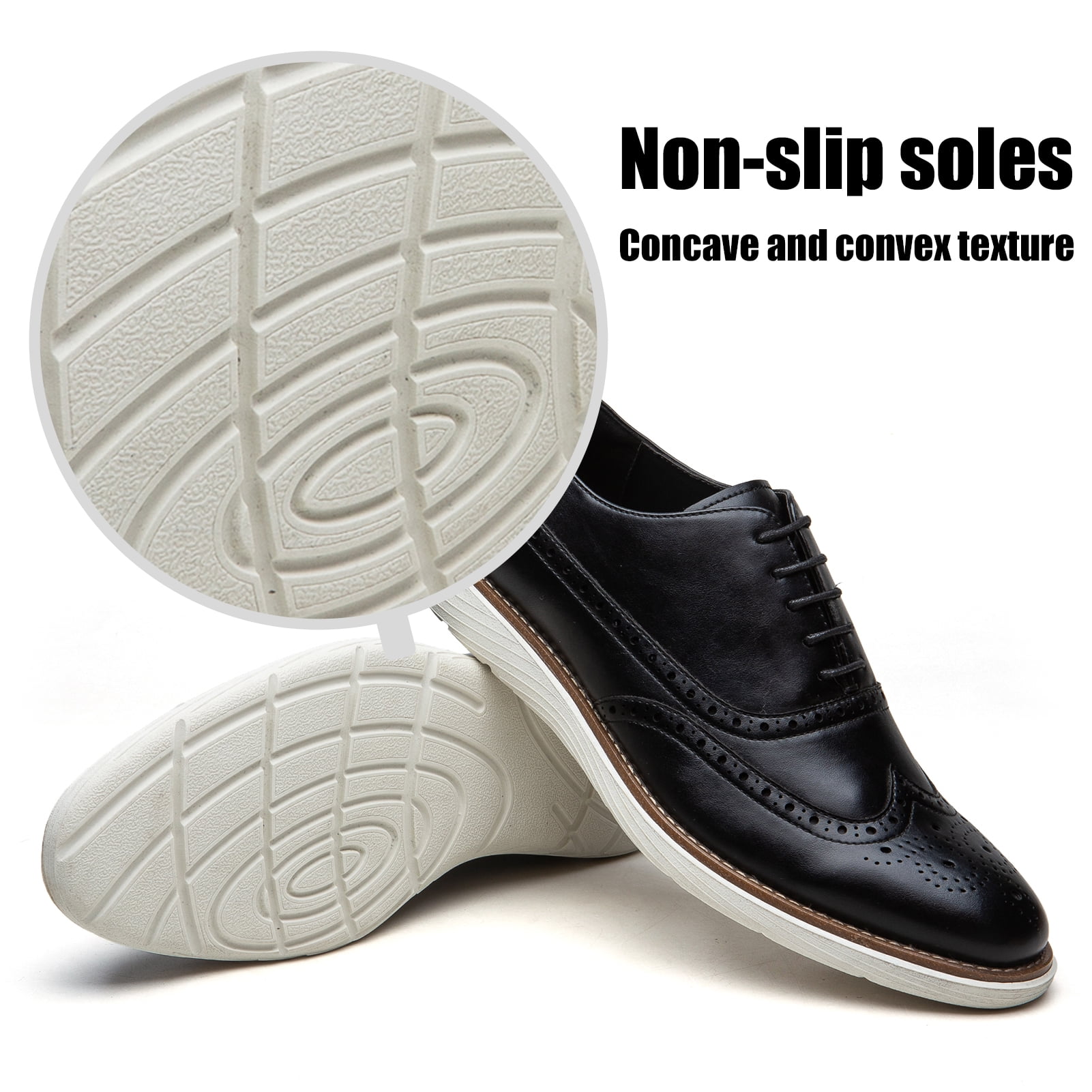 Formal shoes with clearance white sole