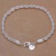 thumbnail image 1 of Pulsera de cadena de serpiente de 4 mm bañada en plata, joyería de gran venta, 1 of 5