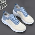 thumbnail image 6 of Mostsola Knitted Sneakers for Women Lace up Platform Running Shoes Comfortable Casual Flats, 6 of 7