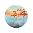 thumbnail image 7 of Circular Drink Coasters Set Beautiful Flamingo Beautiful Home Decor Diatomite Heat-Resistant Diatomite Protect Table Countertop, 7 of 7