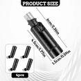 thumbnail image 3 of 4Pcs Sloped Ceiling Light Adapters for Slanted Ceilings,Chandelier Fixture Adapters,180 Degrees Track Pendant Helper,4 * vaulted ceiling light fixtures,Black, 3 of 7