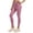 Pink, variant on Women's Ankle Length Yoga Leggings Sport Casual Solid Color Fashion Waist Yoga Pants Quick Dry Compression Tights