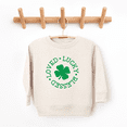 thumbnail image 2 of Bump and Beyond Designs Kids St. Patrick's Day Shirt, Loved Lucky Blessed Sweatshirt (Natural 3T), 2 of 5